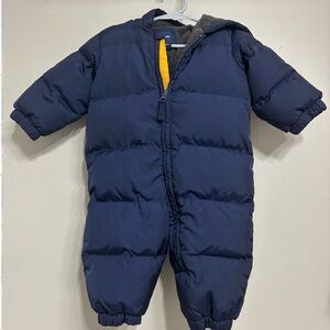 Gap Baby Puffer Down Snow Suit. Size 6-12 months